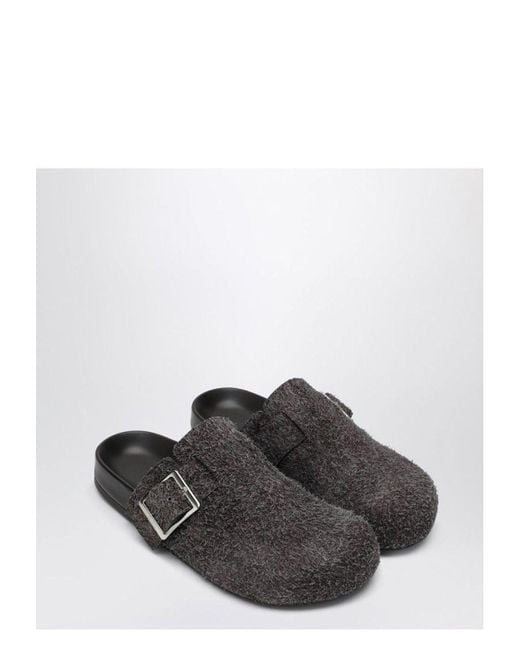 Loewe White Ease Buckle Mule for men