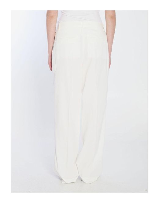 Totême  White Tailored Trousers