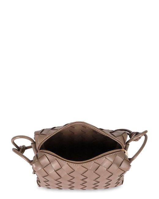 Bottega Veneta Brown Mini Loop Leather Camera Bag