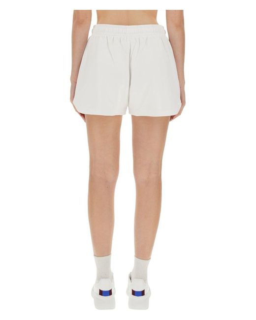 Stella McCartney White Shorts With Logo