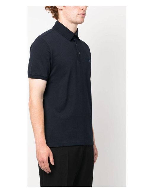 Etro Black Polo Roma T-Shirt for men
