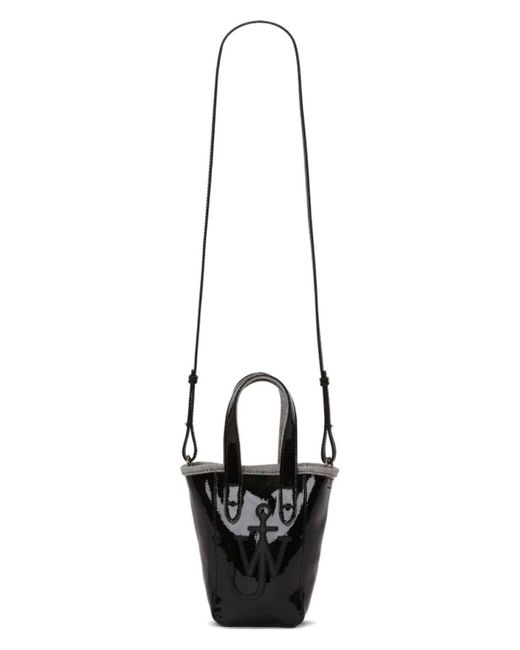 JW Anderson Belt Anchor Logo Mini Tote Bag in Black | Lyst