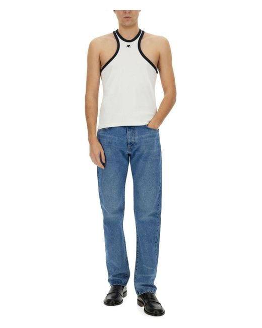 Courreges White Top Scuba Top for men