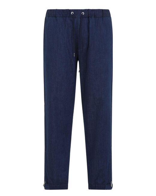 Moncler Blue Trousers for men