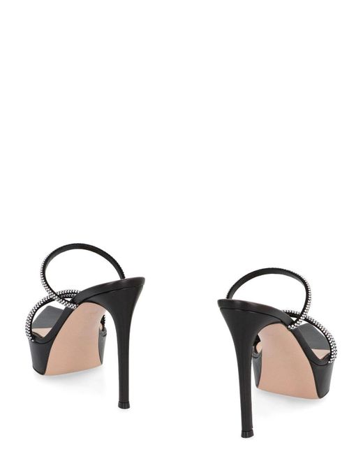 Gianvito Rossi Black Leather Mules