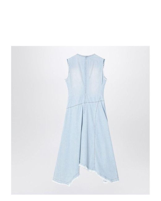 ワンピース Acne Studios Light Blue Denim Asymmetric Dress Light blue denim asymmetric dress | Parallel