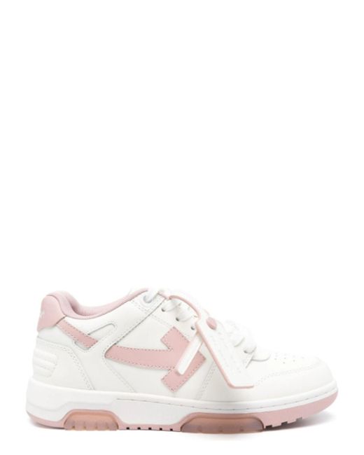 Off-White c/o Virgil Abloh White Elegant Leather Sneakers