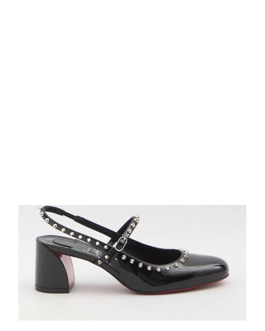 Christian Louboutin White Mary Jane Janispikes Pumps