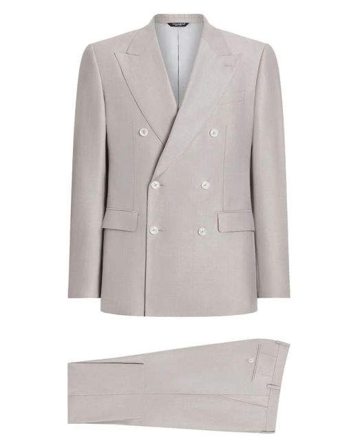 Dolce & Gabbana Gray Deconstructed Two-Piece Suit for men