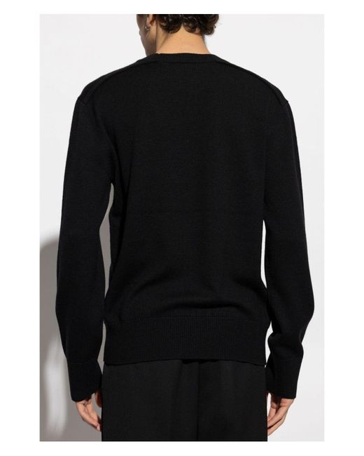 Burberry Black 100% Wool Sweater for men