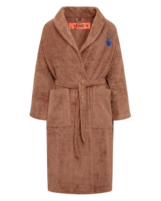 Off-White c/o Virgil Abloh Brown Arrow Bathrobe