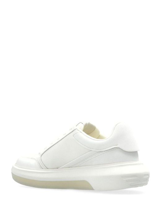 Emporio Armani White Logo Sneakers for men