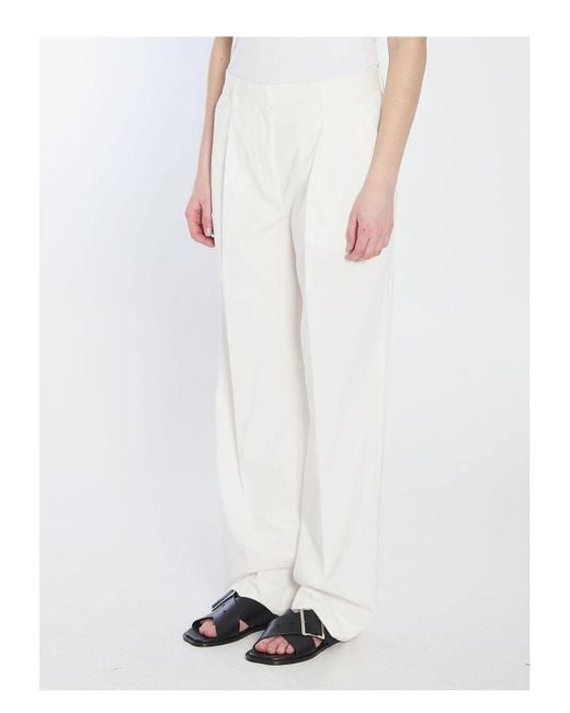 Totême  White Tailored Trousers