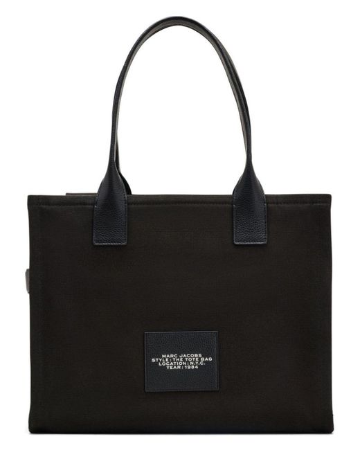 Marc Jacobs Black The Tote Bag Large Canvas Tote