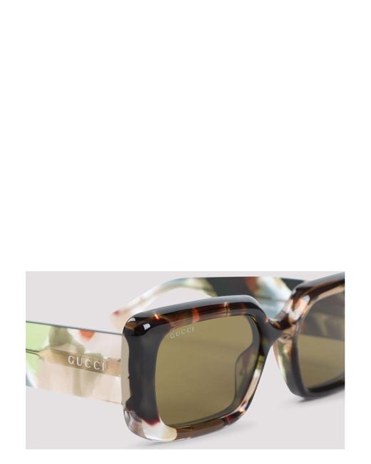 グッチ Gucci GG 1906S Sunglasses Gucci 1906 Rectangular Sunglasses in Metallic | Lyst