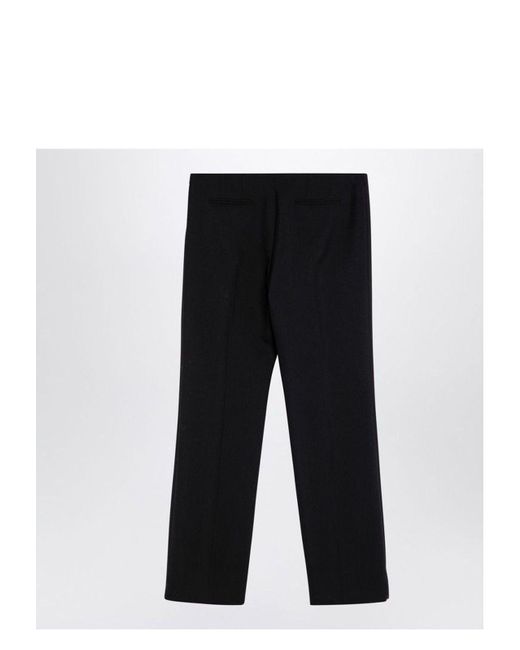 The Row Wool Trousers in Black | Lyst