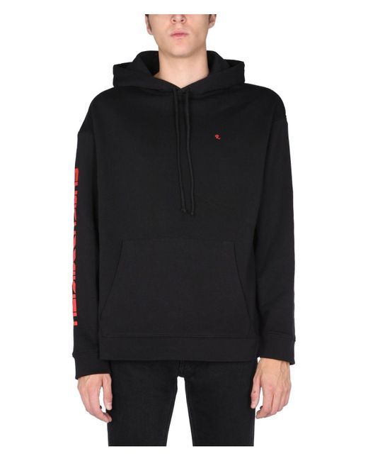 Raf Simons Black Sinchronicity Sweatshirt for men
