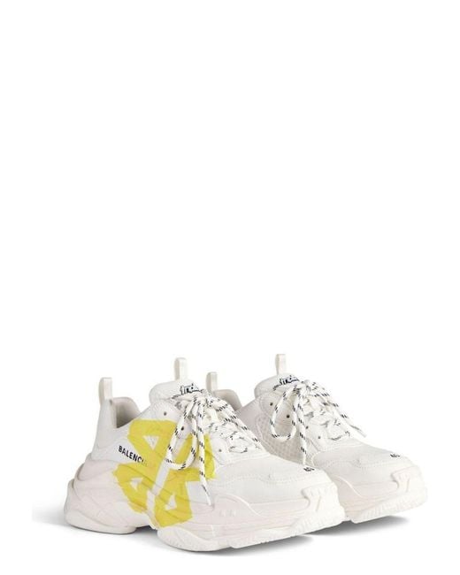Balenciaga White Sport Shoes Track for men