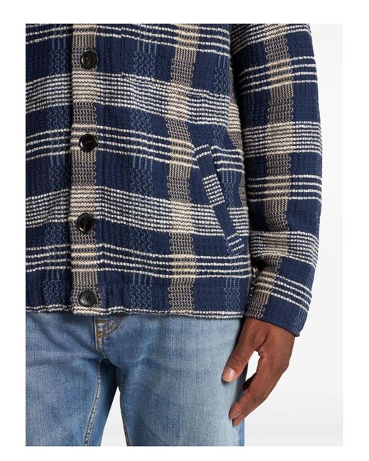 Etro Blue Sb Knitted Jacket Liningless W/Shir for men