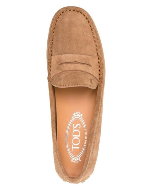 Tod's Brown Suede Moccasin Loafer