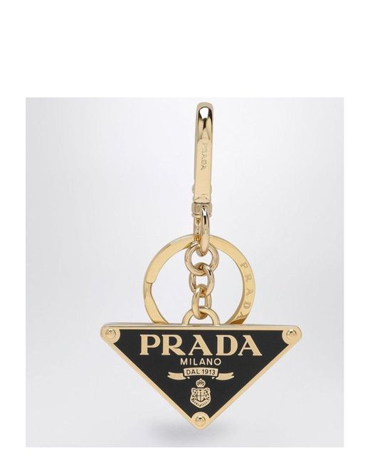 Prada White Keyring