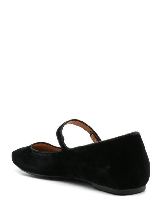 Tod's Black Velvet Ballet Flats For