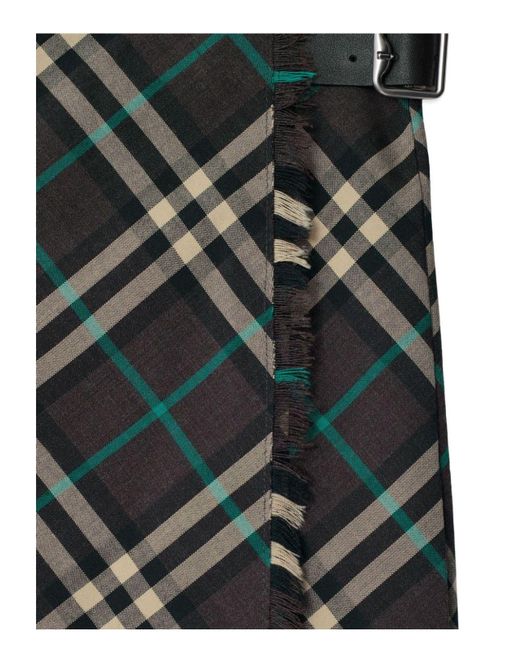 Burberry Embroidered Polyester Blend Skirt