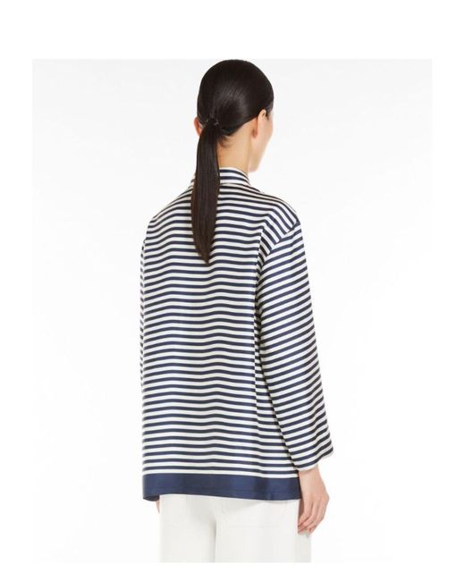【関税込み】MAX MARA MAYA SHIRT IN COTTON Max Mara Maya Shirt in Blue | Lyst