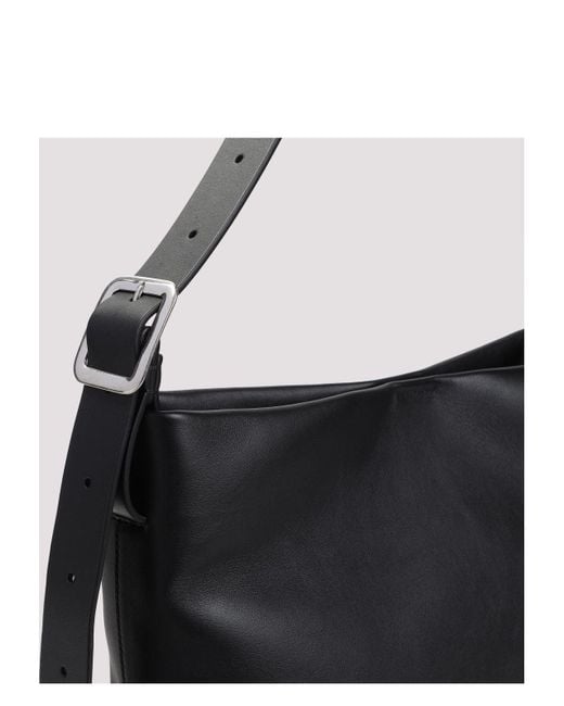 Jil Sander Square Belt Hobo Bag in Black | Lyst Jil Sander Square Belt Hobo Bag in Black | Lyst