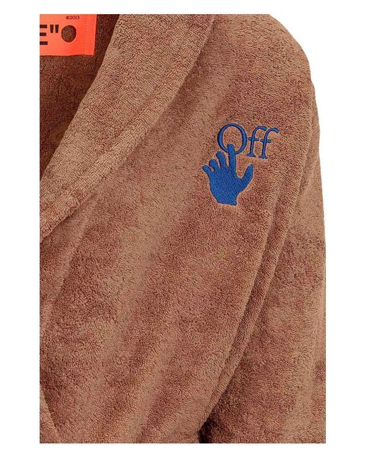 Off-White c/o Virgil Abloh Brown Arrow Bathrobe