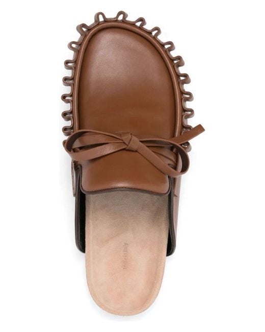 J.W. Anderson Brown Ruffle Loafer W