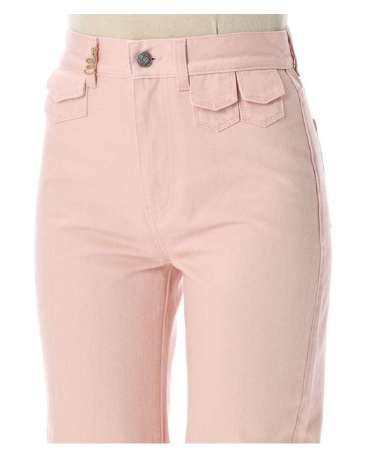 Chloé Pink Straight Denim Pant