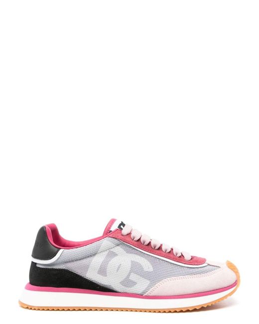 Dolce & Gabbana Pink Dg Cushion Sneaker