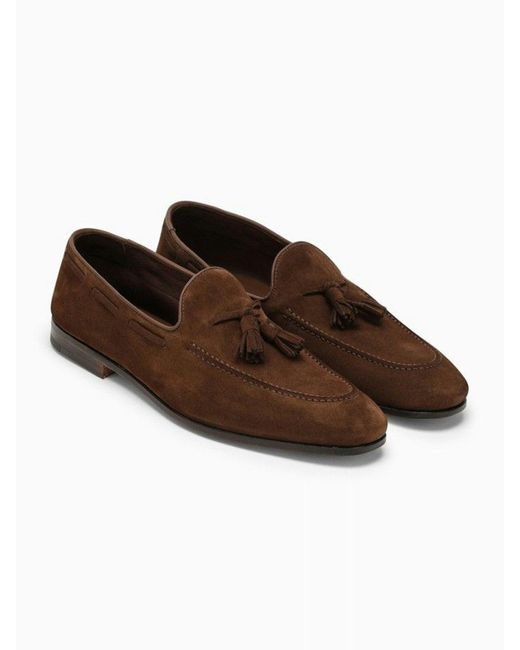 Chaussures Loafer Hogan Homme - Suède Ebony Brown Avec Barre Penny - Neuf Avec Boîte