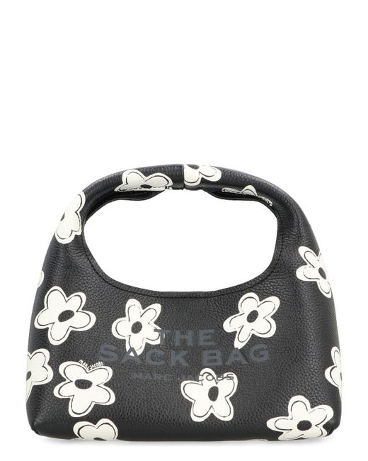 Marc Jacobs Black The Daisy Mini Sack Bag Leather