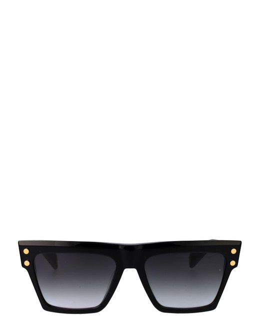 Balmain Black Acetate Sunglasses