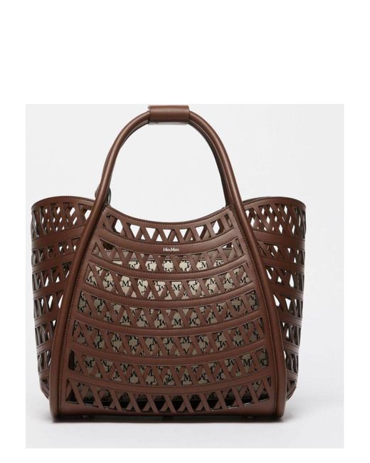 Max Mara Brown Marinesweaving Handbag
