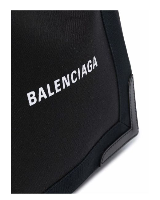 Balenciaga Black Cabas Small Canvas Tote Bag
