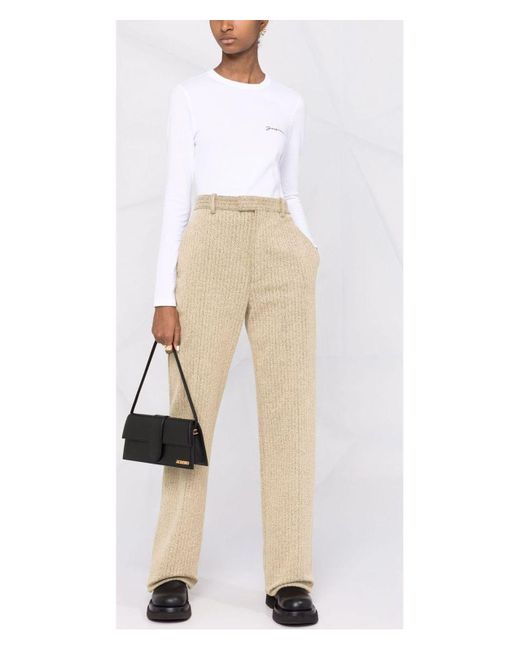 Jacquemus Black Shoulder Le Bambino Long Logo