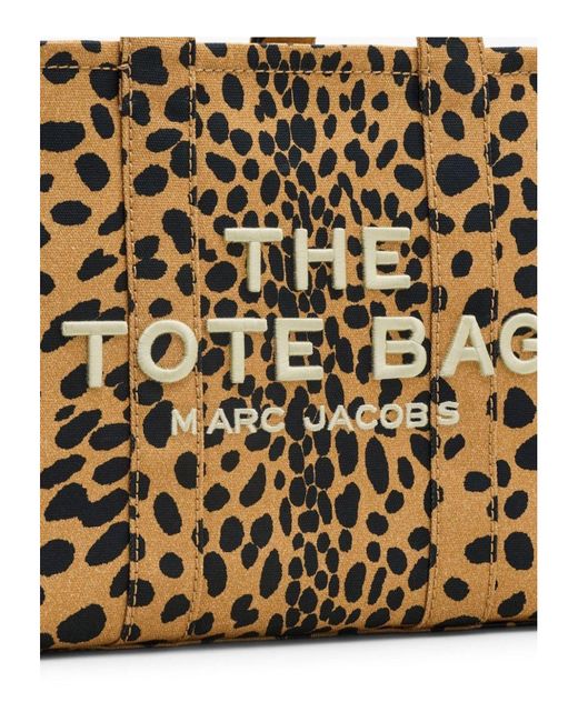 Marc Jacobs Metallic The Cheetah Canvas Medium Tote Bag