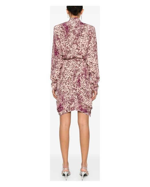 Isabel Marant Pink Cleora Wrap Dress