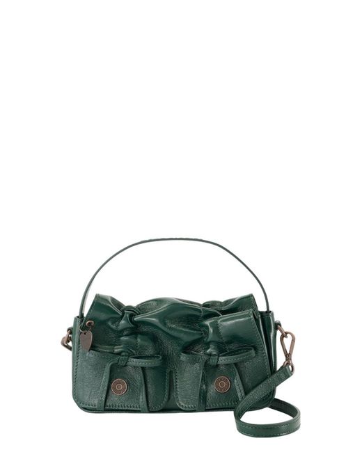 Acne Green Multipocket Micro Lux Crossbody