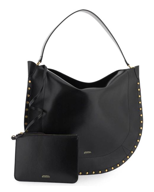Isabel Marant Black Oskan Hobo Soft Shoulder Bag