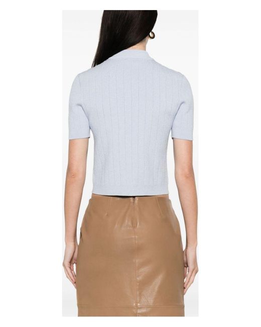 Balmain White Buttoned Crewneck Cardigan