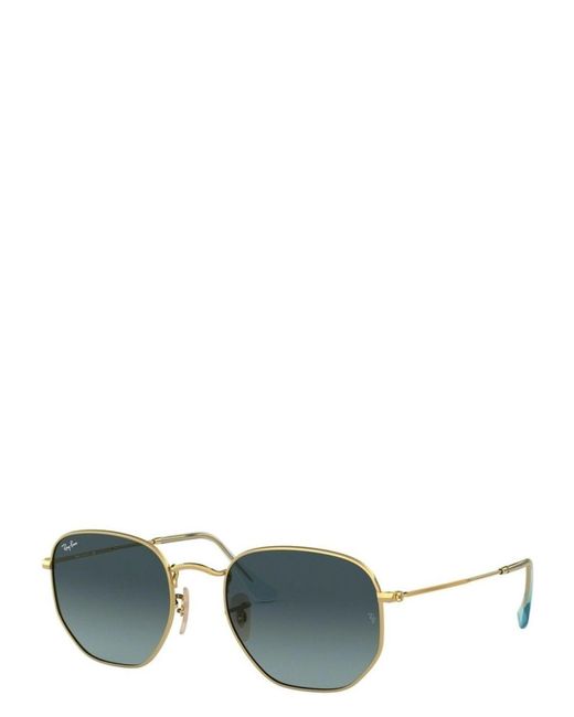 Ray-Ban Green Hexagonal Rb3548N 91233M Sunglasses for men