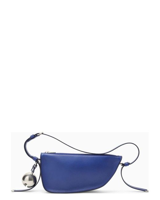 ショルダーバッグ・ポシェット Burberry Medium Shield Blue Leather Bag Burberry Medium Shield Leather Bag in Blue | Lyst