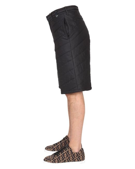 Fendi Black Bermuda for men