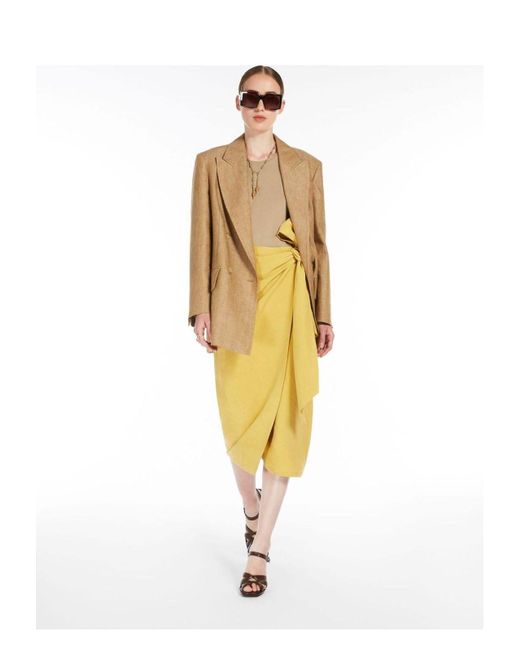 スカート MAX MARA TEQUILA SKIRT Max Mara Tequila Midi Skirt | Brown | FARFETCH