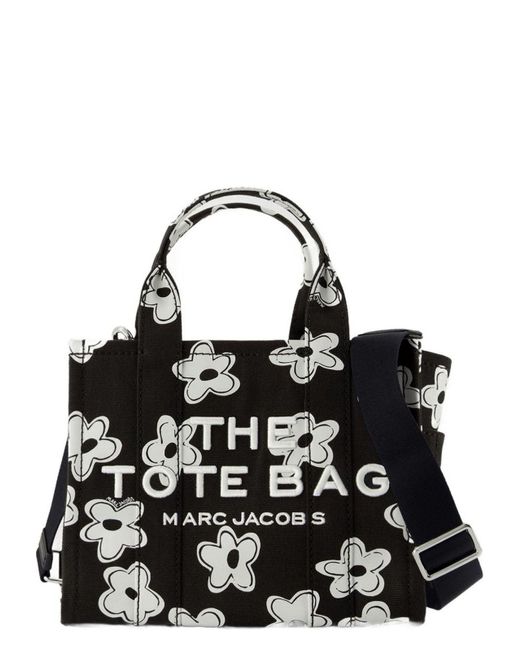 Marc Jacobs Black Tote The Small Flowers Est