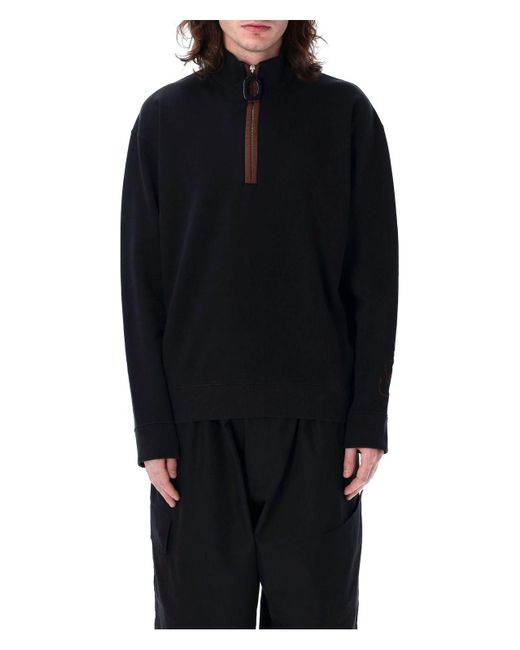 J.W. Anderson Black Half-Zip Sweatshirt for men